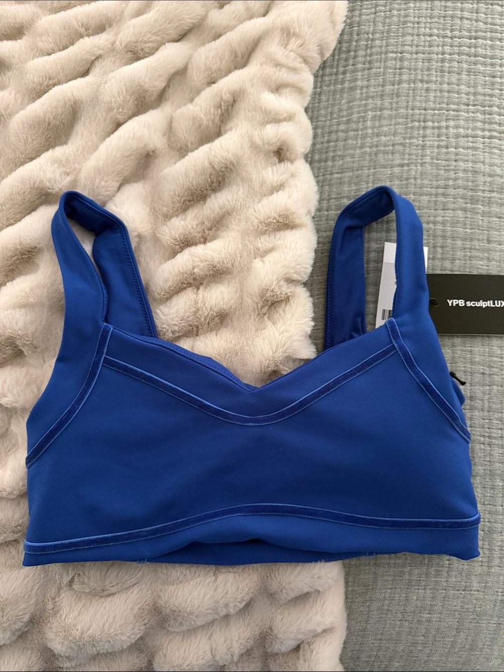 YPB Abercrombie & Fitch Royal Blue V-Neck Sports Bralette